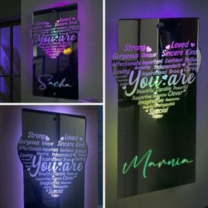 Lamps |   Personalized Led Mirror Light Customized Name Warm Gift For Yourself Home & Living Lamps