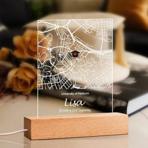 Lamps |   Personalized Map Night Light Creative Gift For Graduation Home & Living Lamps