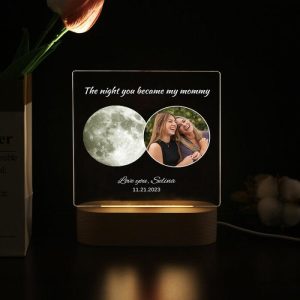 Lamps |   Personalized Moon Phase Night Light With Custom Picture Creative Gift For Mommy Home & Living Lamps