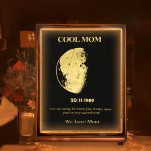 Lamps |   Personalized Moon Phase Photo Mirror Lamp Interesting Present For Family Home & Living Lamps