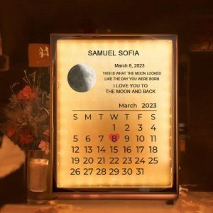 Lamps |   Personalized Moon Phase Picture Mirror Lamp Stylish Gift For Birthday Home & Living Lamps