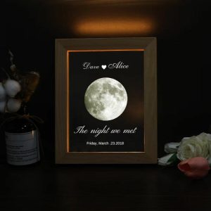 Lamps |   Personalized Moon Phase Picture Night Light Creative Gift For Couples Home & Living Lamps