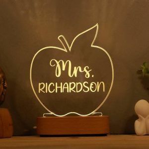 Lamps |   Personalized Name Night Light Best Present For Teacher Home & Living Lamps