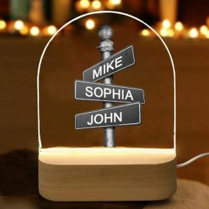 Lamps |   Personalized Name Night Light Simple Present For Friends Home & Living Lamps