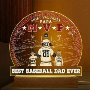 Lamps |   Personalized Name Night Light With Player Pattern Special Gift For Papa Home & Living Lamps