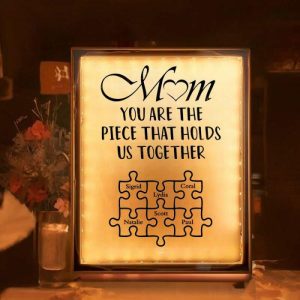 Lamps |   Personalized Name Puzzles Mirror Lamp Creative Present For Mom Home & Living Lamps