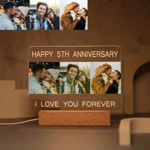 Lamps |   Personalized Photo Acrylic Night Light – For Couples Home & Living Lamps