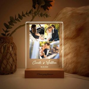 Lamps |   Personalized Picture Acrylic Lamp Beautiful Gift For Wedding Home & Living Lamps