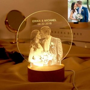 Lamps |   Personalized Picture Acrylic Lamp Best And Creative Gift For Wedding Home & Living Lamps