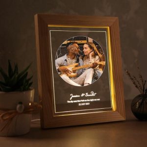 Lamps |   Personalized Picture Acrylic Lamp Square Shaped Warm Valentine’s Day Gift Home & Living Lamps