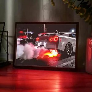 Lamps |   Personalized Picture Frame Lamp Cool Gift For Car Lover Home & Living Lamps