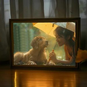 Lamps |   Personalized Picture Frame Lamp Cute Gift For Pet Lovers Home & Living Lamps