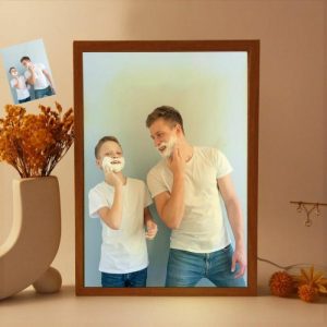 Lamps |   Personalized Picture Frame Lamp Warm Gift For Dad Home & Living Lamps