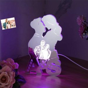 Lamps |   Personalized Picture Led Mirror Lamp Romantic Gift For Sweet Couples Home & Living Lamps