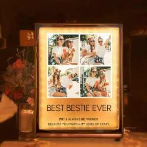 Lamps |   Personalized Picture Mirror Lamp Simple Present For Best Friend Home & Living Lamps