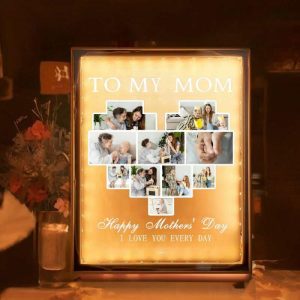 Lamps |   Personalized Picture Mirror Lamp Special Gift For Family Home & Living Lamps