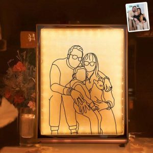 Lamps |   Personalized Picture Mirror Lamp Warm Present For Family Home & Living Lamps