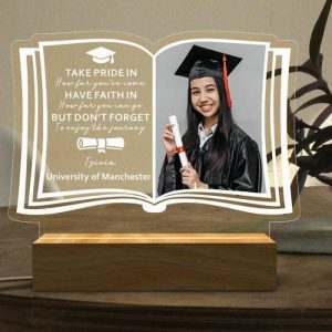 Lamps |   Personalized Picture Night Light Book Shaped Best Gift For Graduation Home & Living Lamps