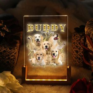 Lamps |   Personalized Picture Night Light Cute Present For Pet Lover Home & Living Lamps