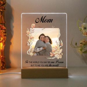 Lamps |   Personalized Picture Night Light With Beautiful Flowers Pattern Best Mother’s Day Present Home & Living Lamps