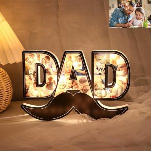 Lamps |   Personalized Picture Night Light With Big Beard Pattern Cool Gift For Dad Home & Living Lamps