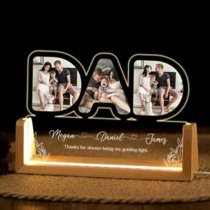 Lamps |   Personalized Picture Night Light With Custom Name Perfect Gift For Father’s Day Home & Living Lamps