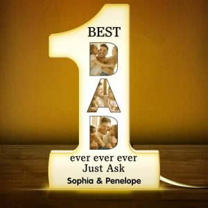 Lamps |   Personalized Picture Night Light With Custom Name Wonderful Gift For Dad Home & Living Lamps