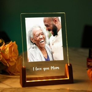 Lamps |   Personalized Picture Night Light With Custom Text Simple Present For Family Home & Living Lamps