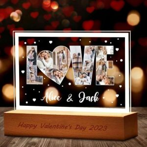 Lamps |   Personalized Picture Night Light With Heart Pattern Exquisite Valentine’s Day Present Home & Living Lamps