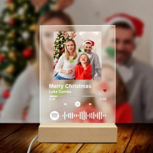 Lamps |   Personalized Spotify Plaque Song And Photo Lamp Best Christmas Day Gift Home & Living Lamps