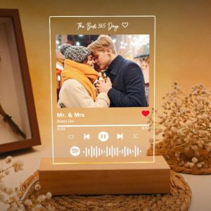 Lamps |   Personalized Spotify Plaque Song And Photo Lamp Exquisite Gift For Valentine’s Day Home & Living Lamps