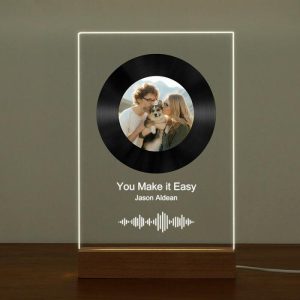 Lamps |   Personalized Spotify Plaque Song And Photo Lamp Simple Style Precious Gift For Family Home & Living Lamps