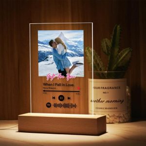 Lamps |   Personalized Spotify Plaque Song And Picture Lamp Amazing Present For Boy Friend Home & Living Lamps