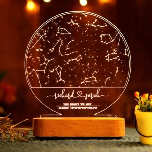 Lamps |   Personalized Star Map Acrylic Lamp Interesting Valentine’s Day Gift Home & Living Lamps