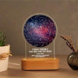 Lamps |   Personalized Star Map Lamp With Beautiful Universe Backgroud Interesting Mother’s Day Gift Home & Living Lamps