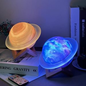 Lamps |   Saturn Rings Fantasy Night Light Bluetooth Speaker Beautiful Gift For Friends Home & Living Lamps