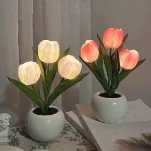 Lamps |   Simulated Tulip Night Light Romantic Home Decoration For Her Home & Living blue