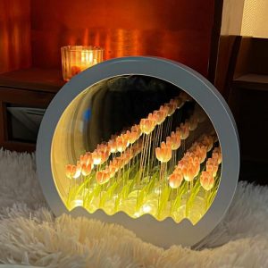 Lamps |   Tulip Night Light Warm Home Decoration Mother’s Day Gift Home & Living blue