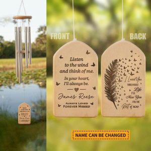 Ornaments |   "Always Loved & Forever Missed" Custom Wind Chime Home & Living Ornaments