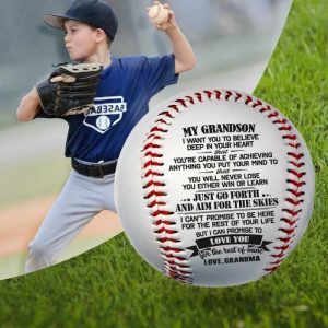 Ornaments |   Baseball Gift For Grandchild With Encouraging Words Home & Living Ornaments