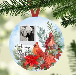 Ornaments |   Cardinal Photo Decorates Commemorative Gift For Family Home & Living Ornaments