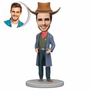 Ornaments |   Custom Bobblehead A Gift From A Western Cowboy Home & Living Ornaments