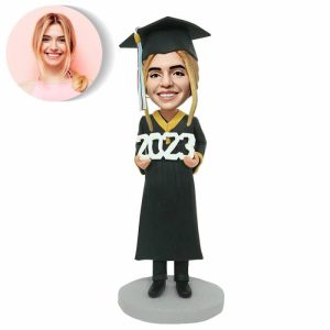 Ornaments |   Custom Bobblehead And Date Graduation Gift For Her Home & Living Ornaments