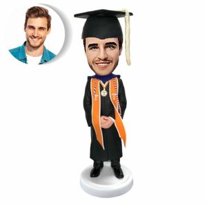 Ornaments |   Custom Bobblehead Doll For Boy In Academic Dress Home & Living Ornaments