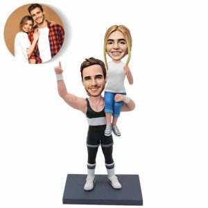 Ornaments |   Custom Bobblehead Fitness Couple Funny Gifts For Lover Home & Living Ornaments