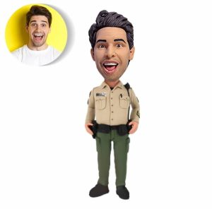 Ornaments |   Custom Bobblehead For Men In Uniform Home & Living Ornaments