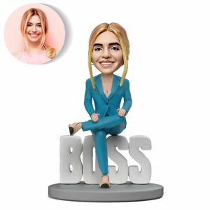 Ornaments |   Custom Bobblehead Funny Gift For Female Boss Home & Living Ornaments