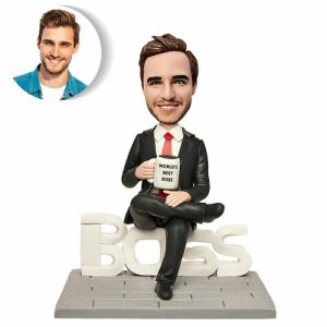 Ornaments |   Custom Bobblehead Funny Gift For Male Boss Home & Living Ornaments