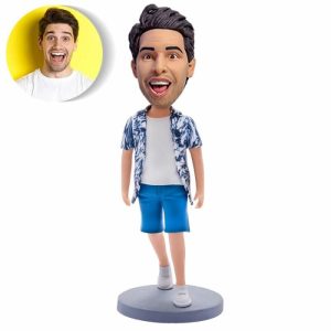 Ornaments |   Custom Bobblehead Gift For Him In Casual Clothes Home & Living Ornaments