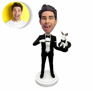 Ornaments |   Custom Bobblehead Gift For Male Magician Home & Living Ornaments